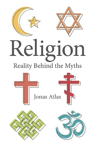 Book cover featuring religious symbols: crescent, Star of David, cross, and Om.