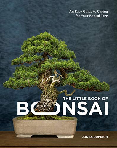 Book cover featuring a small, cultivated bonsai tree with green foliage.