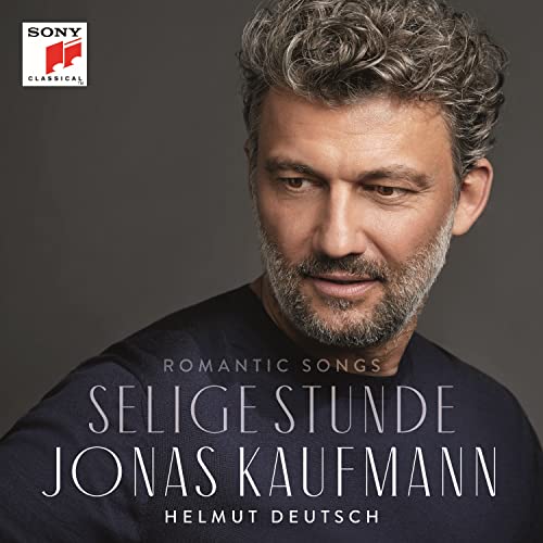 Jonas Kaufmann portrait album cover, "Selige Stunde," classical music CD.