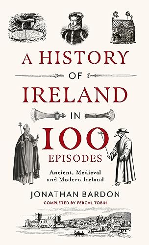 Book cover: "A History of Ireland" with historical illustrations.