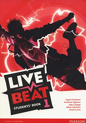 Live Beat 1 Students' Book" cover with a silhouetted dancer and bright neon design.