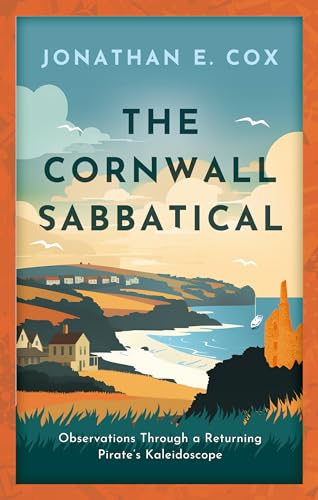 Book cover: Cornish coastal landscape with houses, beach, and rocky headland.