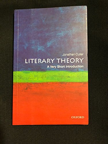 Book cover of Literary Theory: A Very Short Introduction by Jonathan Culler with abstract background.