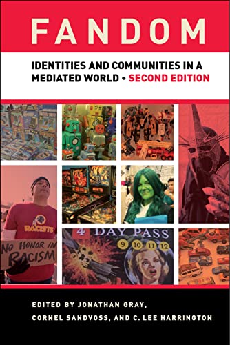 Book cover for "Fandom," second edition, with collage of fan imagery.