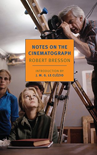 Book cover featuring a film director filming a woman with a vintage movie camera.
