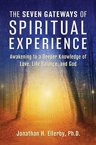 Book cover with glowing forest path and title “The Seven Gateways of Spiritual Experience.”