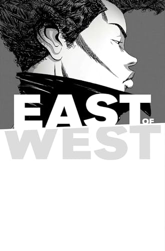 Black and white comic book cover featuring a man in profile and bold text.