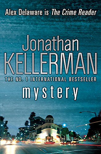 Book cover for “Mystery” by Jonathan Kellerman, featuring a city street.