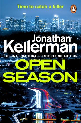 Book cover: "Open Season" by Jonathan Kellerman, city skyline background.