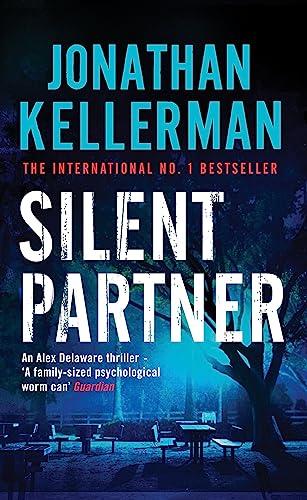 Book cover for “Silent Partner” with dark, blurry park scene.