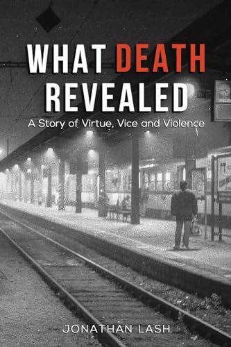 Book cover: a lone figure stands on a dimly lit train platform.