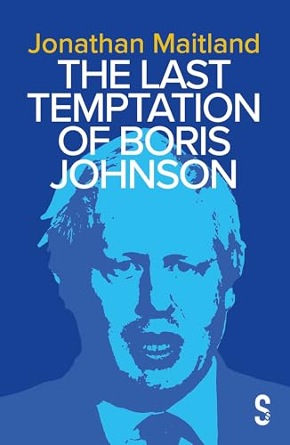Book cover featuring a blue and white portrait of Boris Johnson.