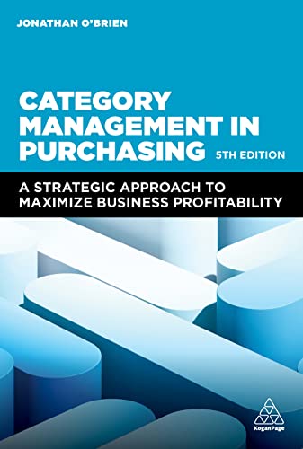 Book cover: "Category Management in Purchasing," 5th edition, blue and white.