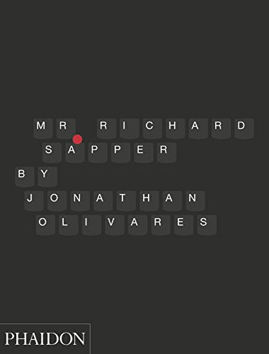 Book cover for "Richard Sapper" with letter-block typography on dark gray.