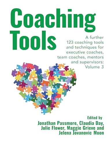 Book cover with “Coaching Tools” title and a colorful puzzle heart image.