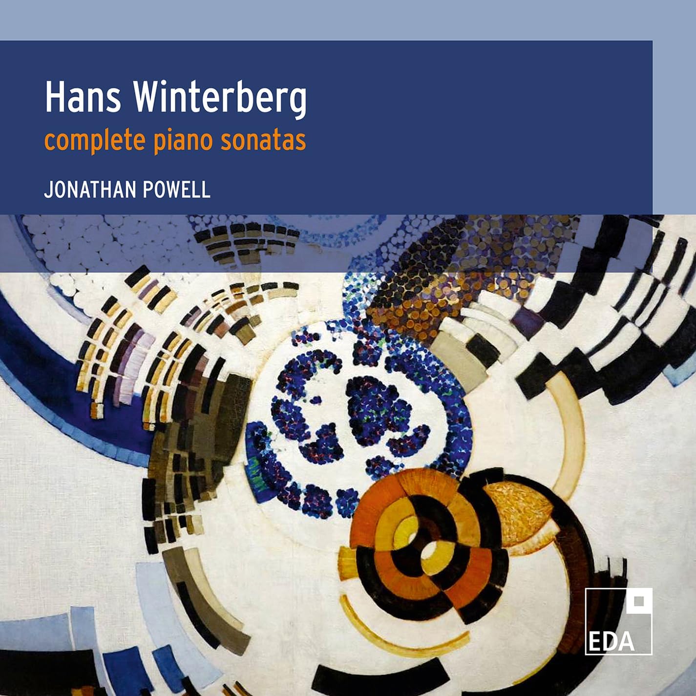 CD cover: abstract art with text naming composers Winterberg and Powell.