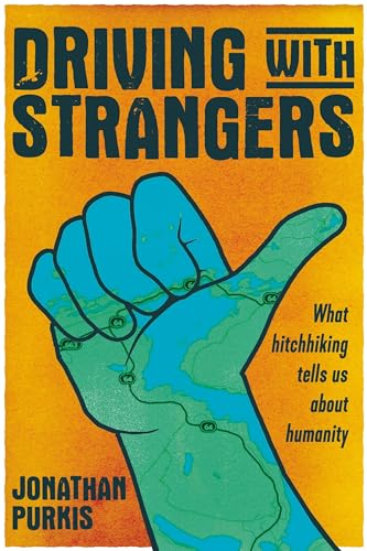Book cover with orange background, a hand giving a thumbs-up, and road map lines.