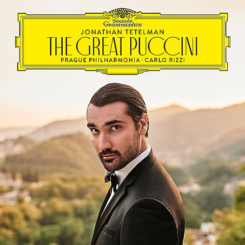 CD cover featuring tenor Jonathan Tetelman with orchestra details.