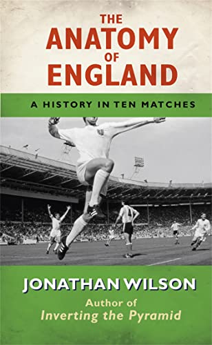 Book cover: "The Anatomy of England" with a soccer player in action.