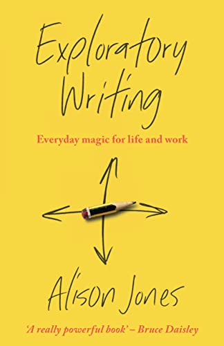 Yellow book cover with red title, pencil drawing arrows, author Alison Jones.