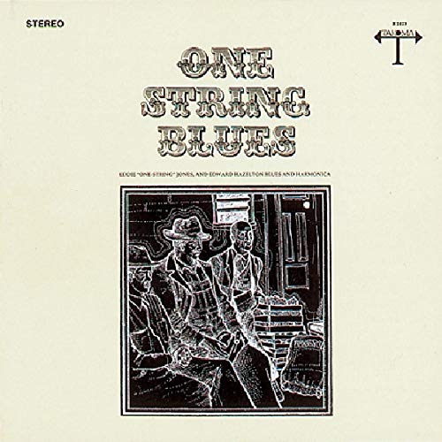 CD cover: "One String Blues" by Jones & Hazelton, with musicians pictured.