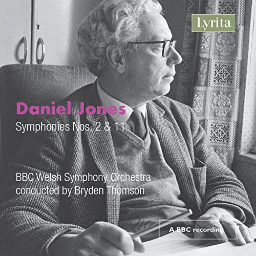 CD cover featuring a portrait of composer Daniel Jones in profile.