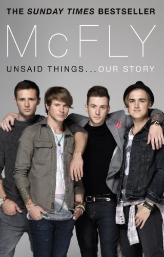 Book cover featuring the four members of the band McFly.
