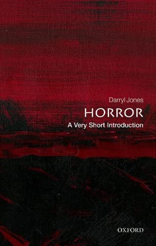 Red book cover with white text reading "Horror: A Very Short Introduction.