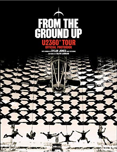 U2 360° Tour photobook cover: stage structure with silhouetted figures.