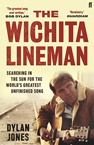 Book cover featuring a man playing guitar on train tracks with large red text.