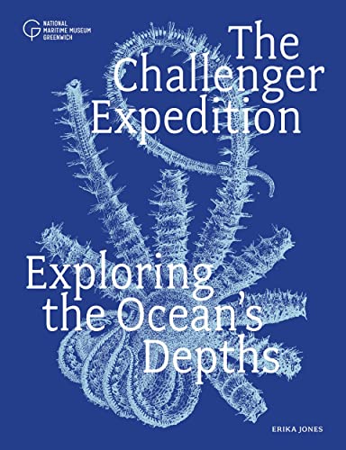 Book cover with blue background featuring a white line drawing of a sea creature.