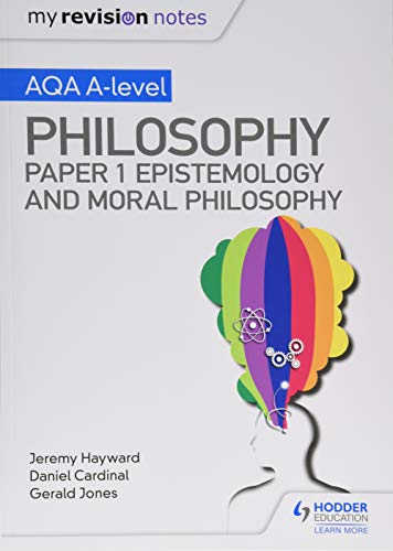 AQA A-level Philosophy textbook cover featuring a colorful thought bubble above a human silhouette.
