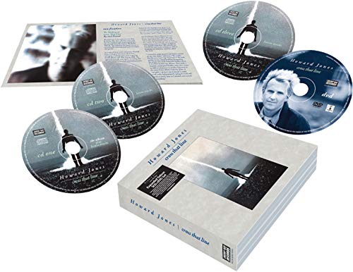 "CD box set with three CDs, one DVD, and booklet featuring Howard Jones."