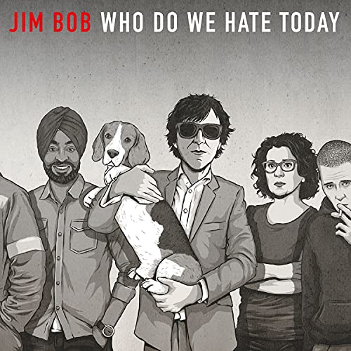 CD cover art featuring a group portrait in grayscale illustration.