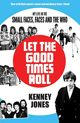 Book cover featuring Kenney Jones and band photos from Small Faces, Faces, The Who.
