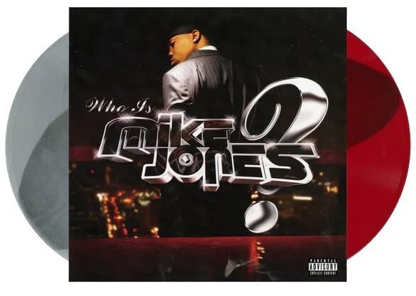 Album cover for "Who Is Mike Jones?" with a portrait and question mark.