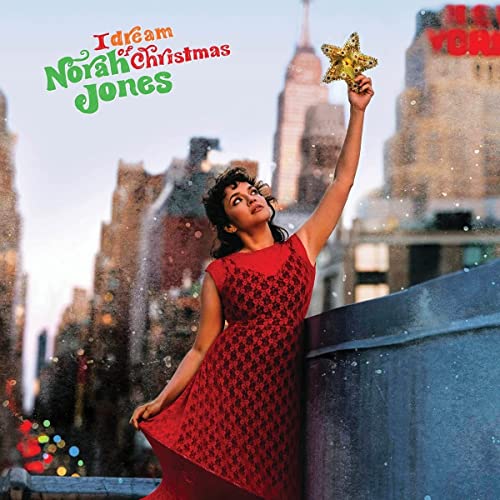 Norah Jones' "I Dream Of Christmas" vinyl record, black disc in sleeve.