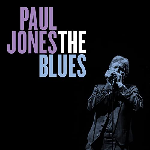 Paul Jones album cover: black and white photo of a man with a harmonica.