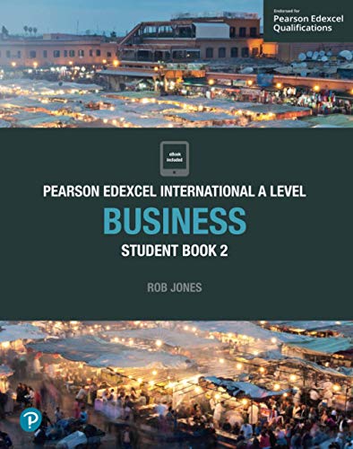 Pearson Edexcel International A Level Business Student Book 2 cover featuring a night market.