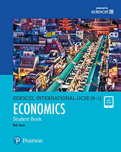 Pearson Edexcel International GCSE Economics Student Book cover featuring a busy Japanese street scene.