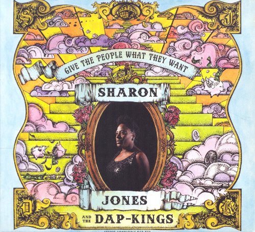Album cover for Sharon Jones & The Dap-Kings, portrait in ornate frame.