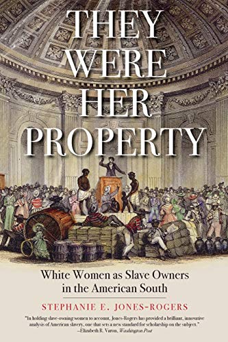 Book cover showing a historical illustration of a slave auction beneath a domed ceiling.