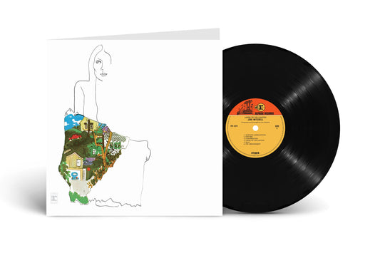 Joni Mitchell's "Ladies of the Canyon" vinyl record and album cover.
