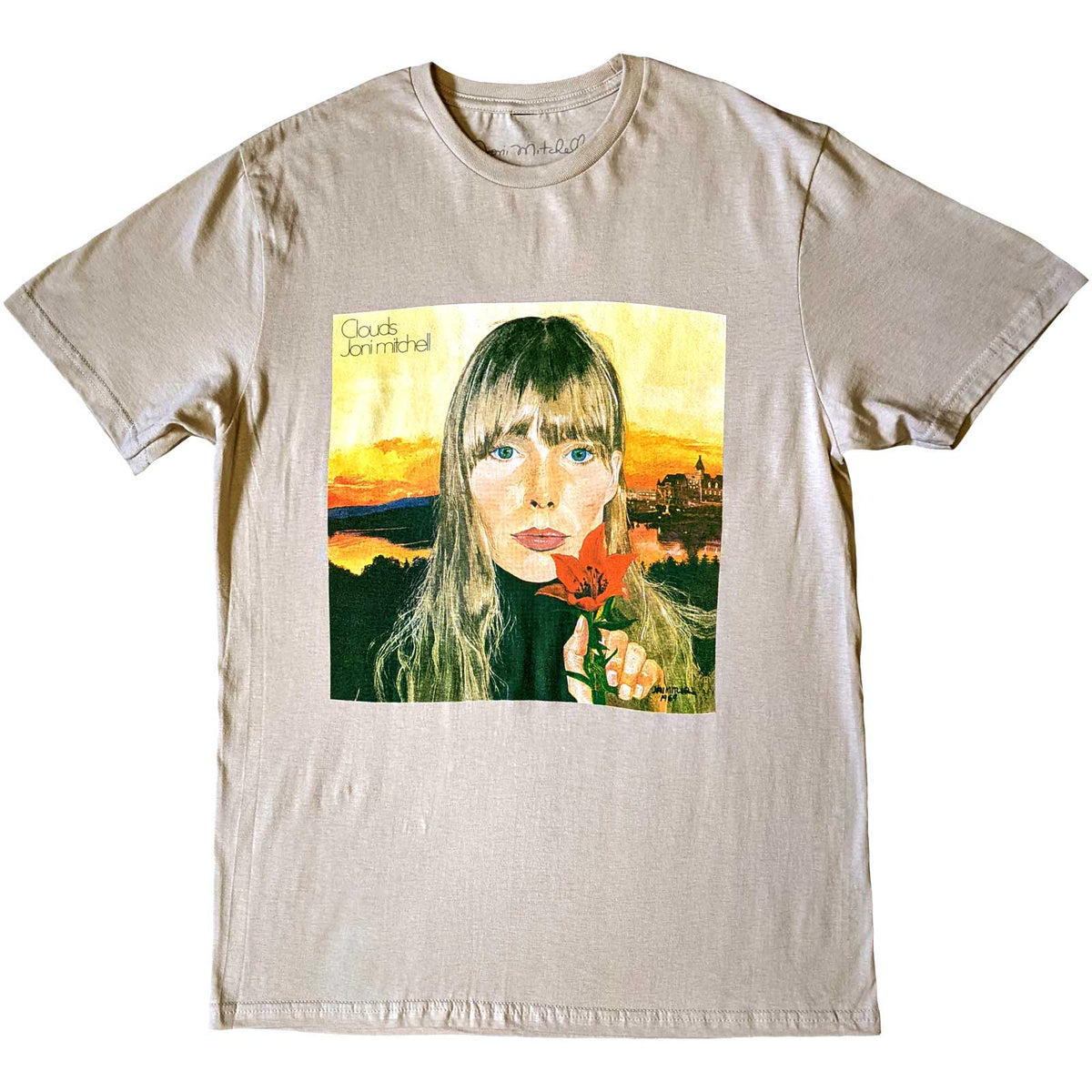 Unisex t-shirt featuring Joni Mitchell and artwork from the album Clouds.