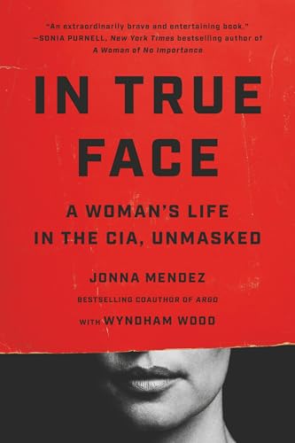 Book cover: red background, partial face, title "In True Face," memoir.