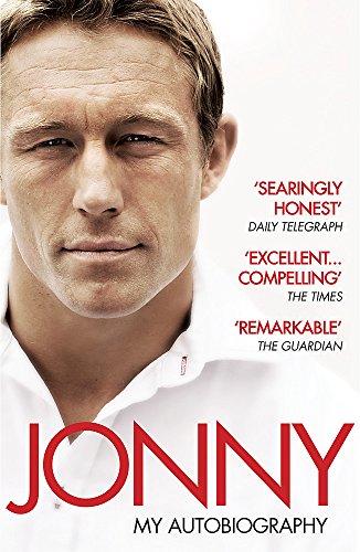 Book cover featuring a portrait of Jonny Wilkinson, with red title text.