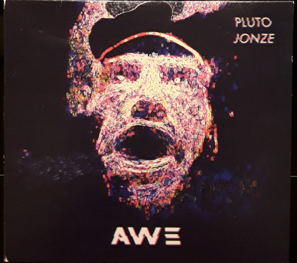 CD cover for Jonze, Pluto’s “Awe” featuring distorted face art.