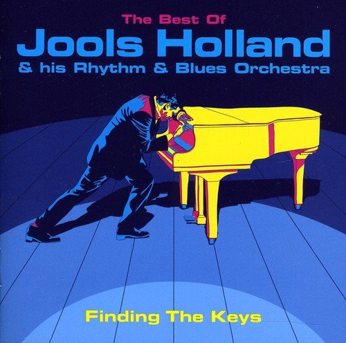 Album cover featuring a man leaning over a yellow piano on a blue stage.