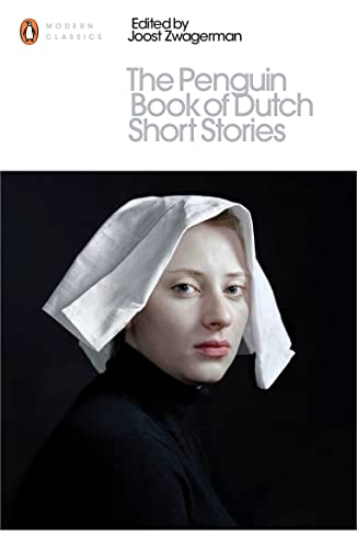 Book cover: "The Penguin Book of Dutch Short Stories" with portrait.