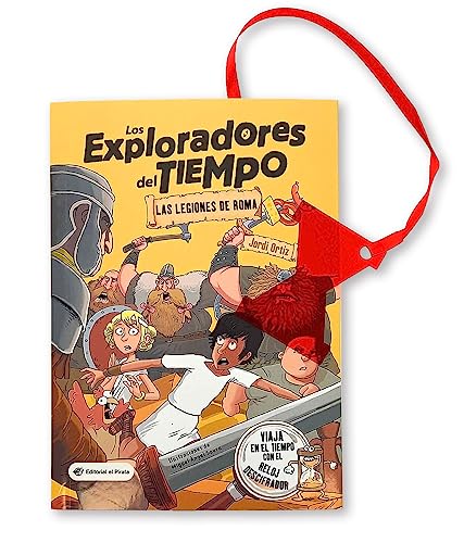 Book cover depicting cartoon children encountering Roman legionaries.